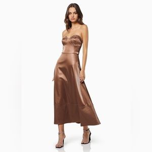 Elliatt Jo Dress in Bronze, Small, NWT